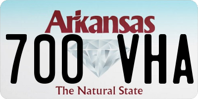 AR license plate 700VHA