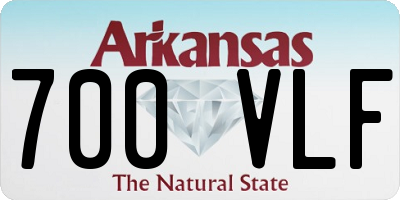 AR license plate 700VLF