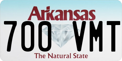 AR license plate 700VMT
