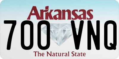 AR license plate 700VNQ