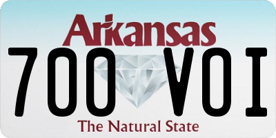 AR license plate 700VOI