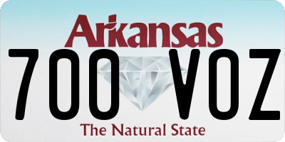 AR license plate 700VOZ
