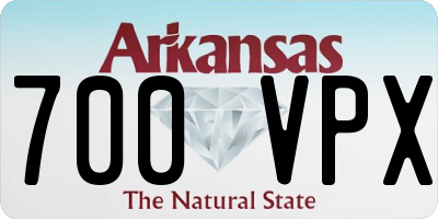 AR license plate 700VPX