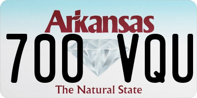 AR license plate 700VQU