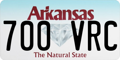 AR license plate 700VRC