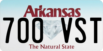 AR license plate 700VST