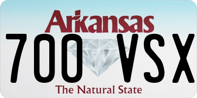 AR license plate 700VSX