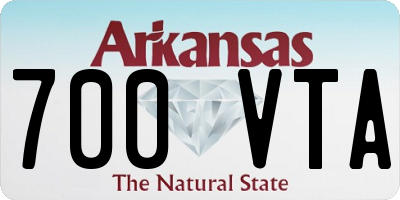 AR license plate 700VTA