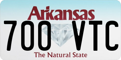 AR license plate 700VTC