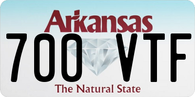 AR license plate 700VTF