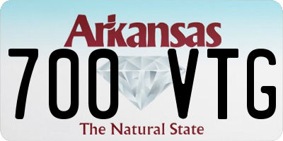 AR license plate 700VTG