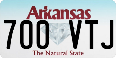 AR license plate 700VTJ