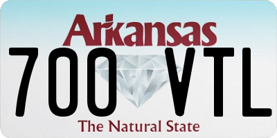 AR license plate 700VTL