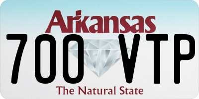 AR license plate 700VTP