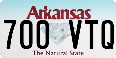 AR license plate 700VTQ