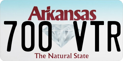 AR license plate 700VTR