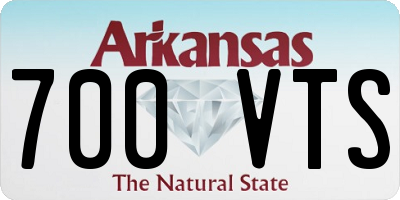 AR license plate 700VTS