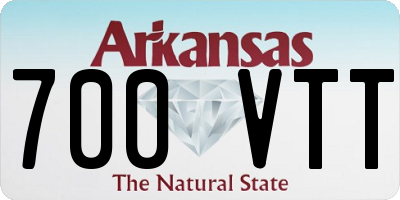 AR license plate 700VTT