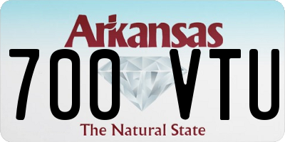 AR license plate 700VTU