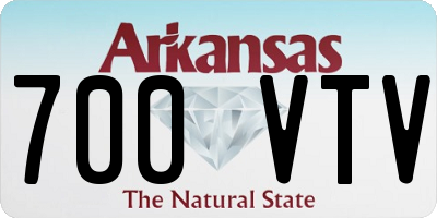 AR license plate 700VTV