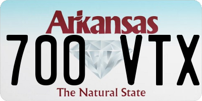 AR license plate 700VTX