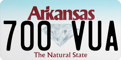 AR license plate 700VUA