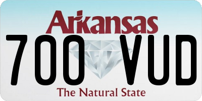 AR license plate 700VUD