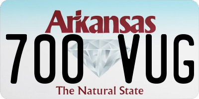 AR license plate 700VUG