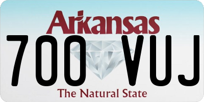AR license plate 700VUJ