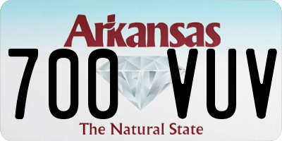 AR license plate 700VUV