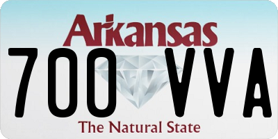 AR license plate 700VVA