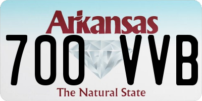 AR license plate 700VVB