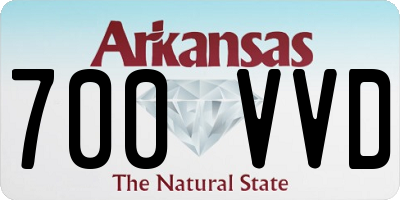 AR license plate 700VVD