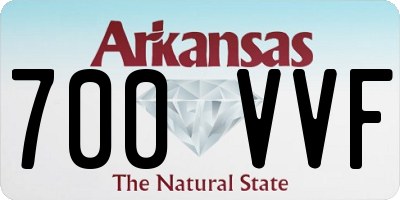 AR license plate 700VVF
