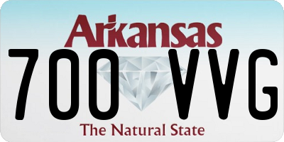 AR license plate 700VVG