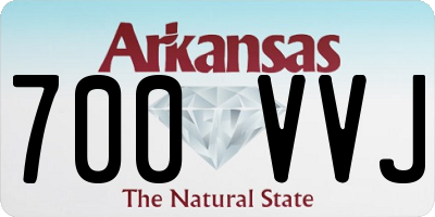 AR license plate 700VVJ