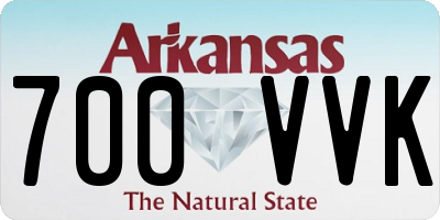 AR license plate 700VVK