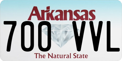 AR license plate 700VVL