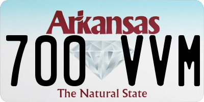 AR license plate 700VVM
