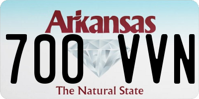 AR license plate 700VVN