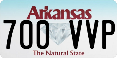 AR license plate 700VVP