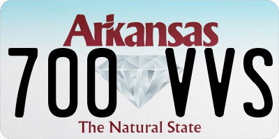 AR license plate 700VVS