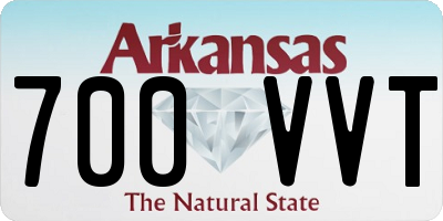 AR license plate 700VVT