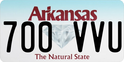 AR license plate 700VVU