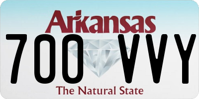 AR license plate 700VVY