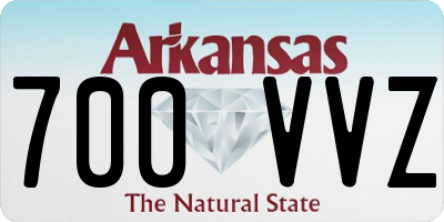 AR license plate 700VVZ
