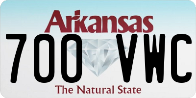 AR license plate 700VWC
