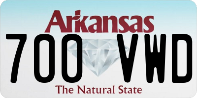 AR license plate 700VWD