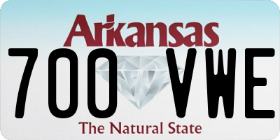 AR license plate 700VWE