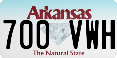 AR license plate 700VWH